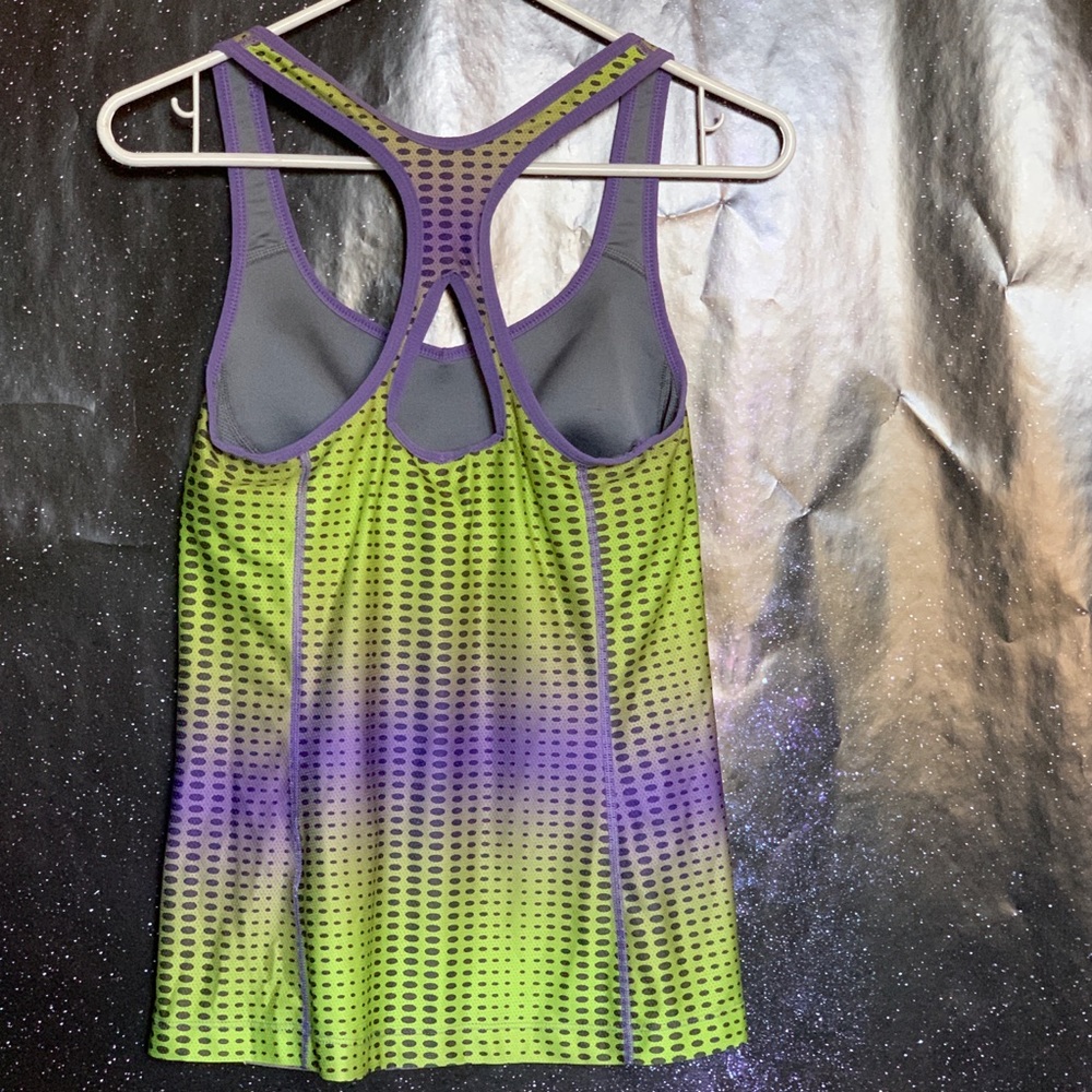 Nike- Dri-Fit Green & Purple Tank size Medium - Picture 3 of 6